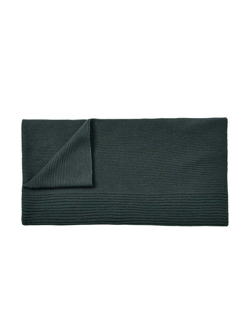 Rhythm - Dark green throw blanket