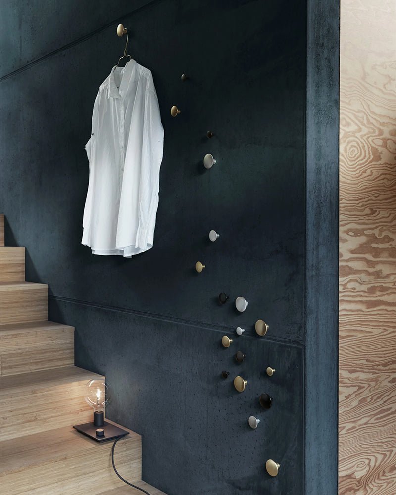 Dots - Brass hooks - 5 pcs.