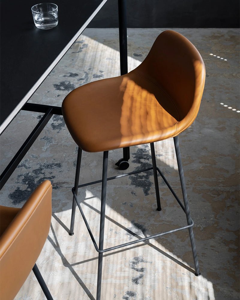 Fiber - Grey bar stool