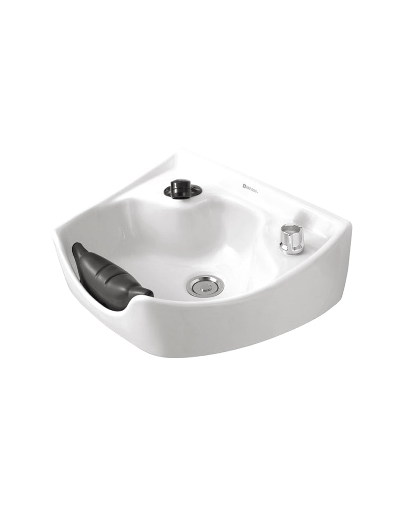 Majolica - White barber sink