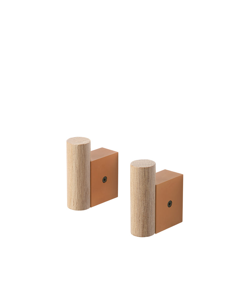 Attach - orange clothes peg - 2 pcs.
