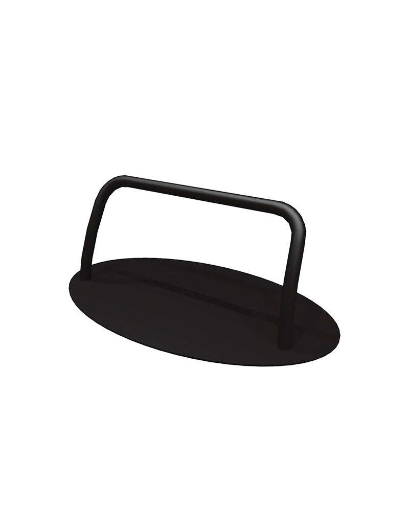 FR-Round - Black footrest - Freestanding