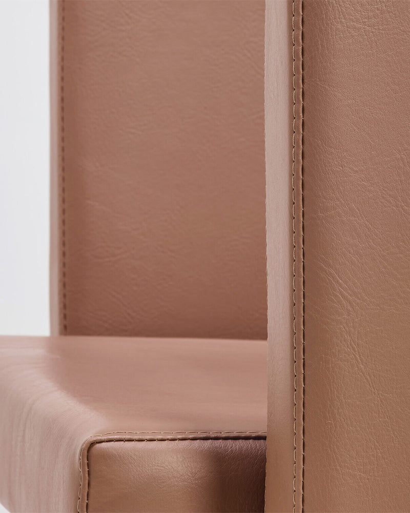 Compact - Brown washstand - white basin