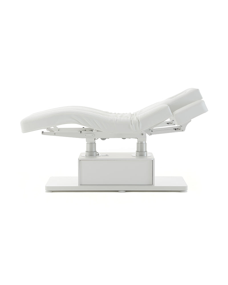 The Clair - White massage table - with motor - with adjustable armrests