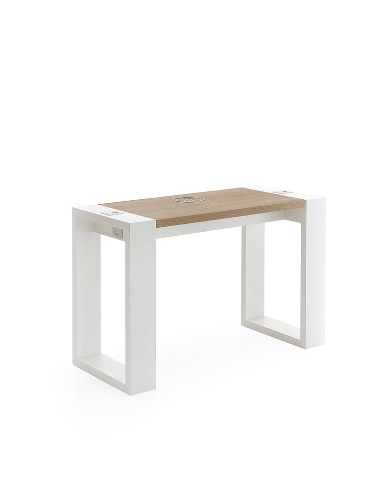 Living manicure table with suction