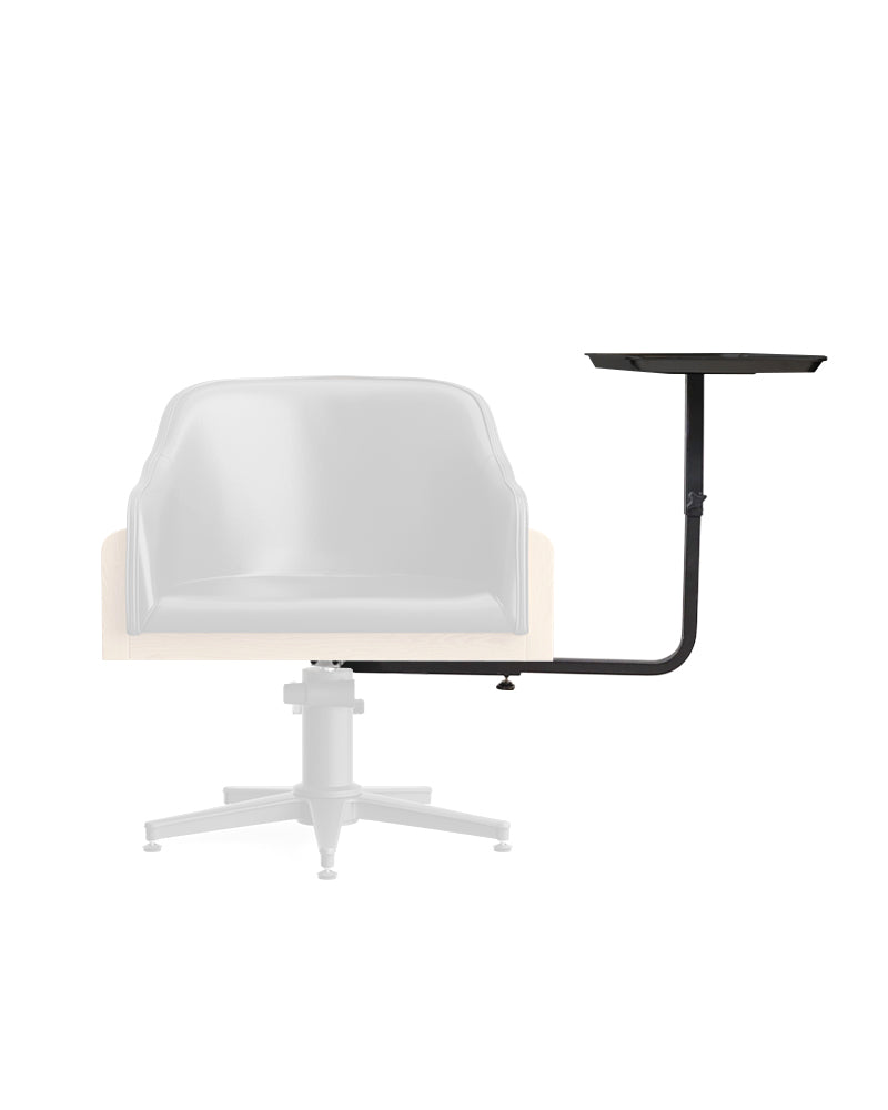 BossCaddi - Black color tray for styling chair