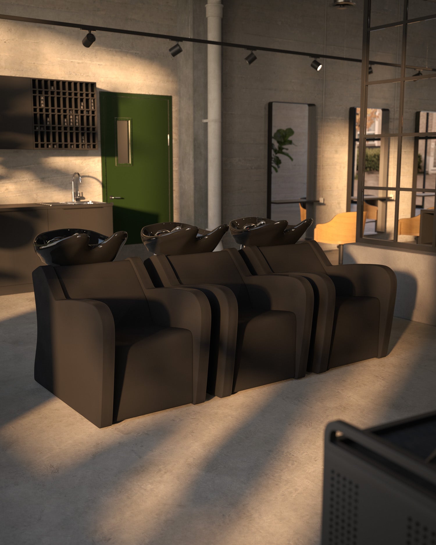 Fredda - Black massage sink - Black basin