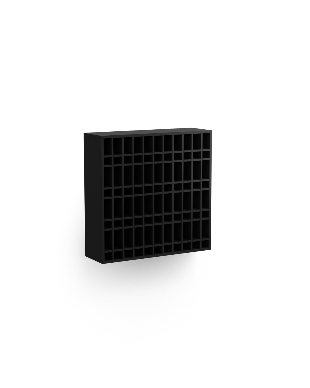 Colorbar tube shelf - Wall-mounted color shelf - Black