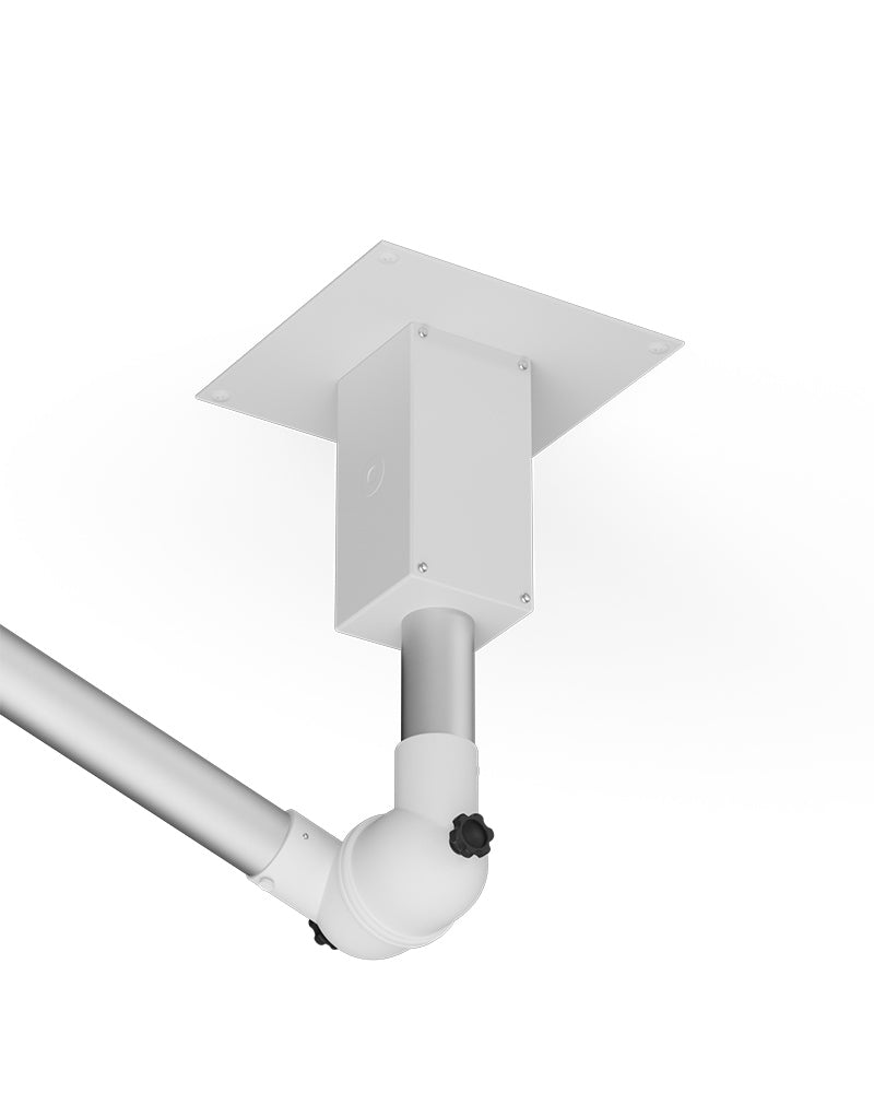 White extraction arm - Point extraction for the ceiling