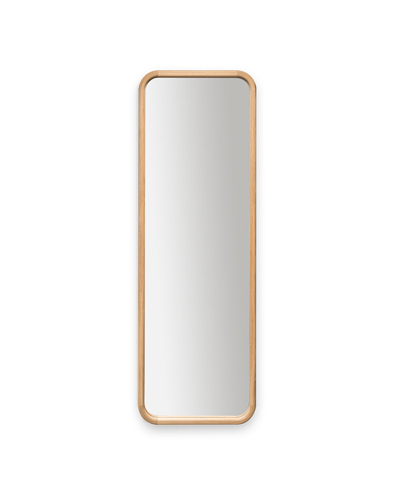 Linea Oak - Hairdressing mirror with oak frame