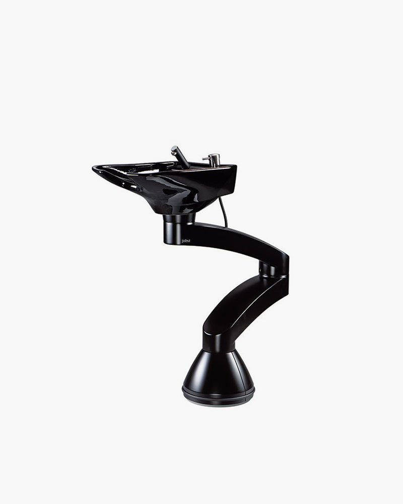 Contura swing PLUS - Black pedestal sink - Black basin