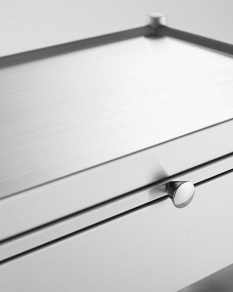 D-Galley - Aluminimum rolling table - With drawer