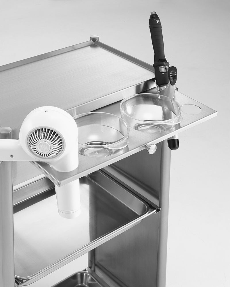 D-Galley - Aluminimum rolling table - With drawer