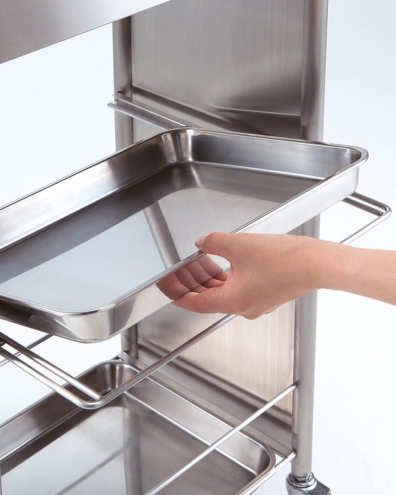 D-Galley - Aluminimum rolling table - Without drawer