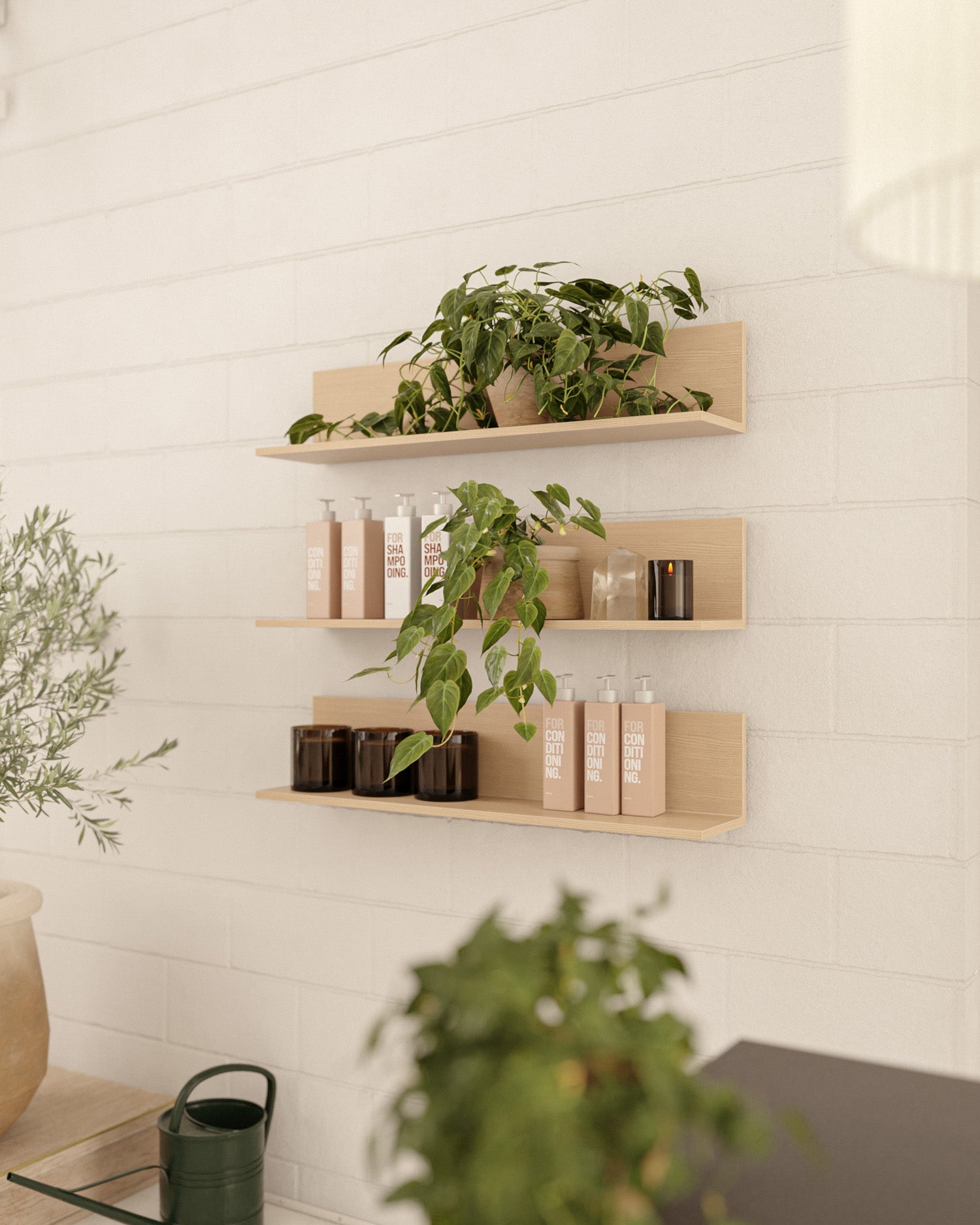 Display - Shelf in oak look - 98cm